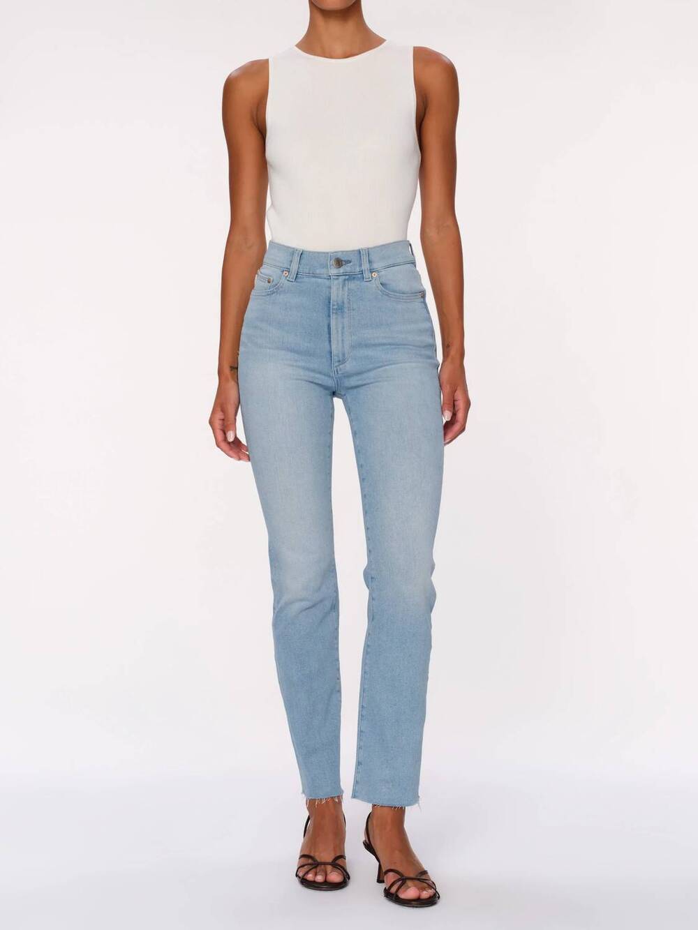 NEW DL1961 - WOMEN'S halle straight leg jeans in fountain